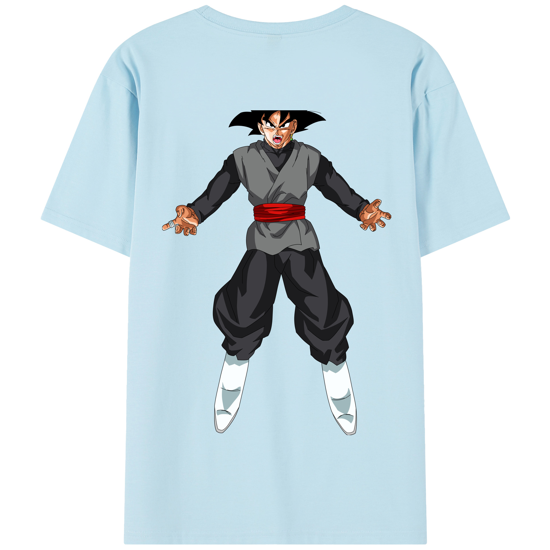 （画像用） ドラゴンボール ベジータ四世（Bejīta Yonsei）DRAGON BALL Vegeta IV 綿100％半袖Tシャツ（背面プリント）